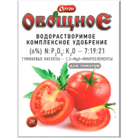 Комплексное водорастворимое удобрение с гуматом ОРТОН-ОВОЩНОЕ для ТОМАТОВ 20г, 100шт