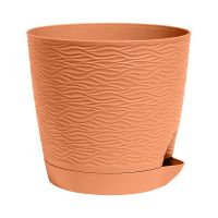 ГоВМ3891 Кашпо Блюз (1,5л.) Цв. Карамельный (Арт. КШ-9143) (1х18)