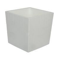 КВ16-10 КВАДРО  БЕЛЫЙ пласт.горш.  с вкладкой, д. 16 н.16 3,3л. (8)