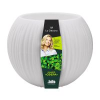 ГоВМ4014 Кашпо Сфера (1,7 л.) Цв. Белый (Арт. КШ-9521)(1х8)