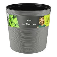 ГоВМ3753 Кашпо La Decoro (7,5л) Цв. Серый жемчуг (Арт. КШ-0690)(1х8)