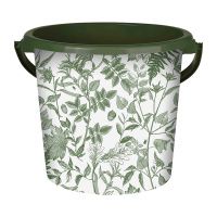 ГоВМ8320 Ведро пластиковое 10л. Сиеста Цв. Лес тёплая хвоя (Арт. ВР-1947)