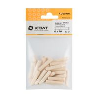 FI018086 Шкант мебельный 6 х 30 березовый  (фасовка 30 шт.)
