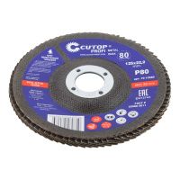 07FI9108 Круг лепестковый торцевой Cutop Profi (80 лепестков) 125 х 22,2 мм, Р80