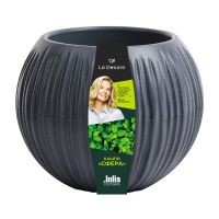 ГоВМ3989 Кашпо Сфера Мини (0,3 л.) Цв. Антрацит (Арт. КШ-4425)(1х27)
