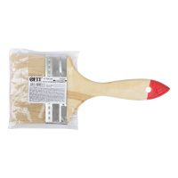 07FI6771 Кисть флейцевая Стандарт, натур.светлая щетина, деревянная ручка  4 (100 мм)