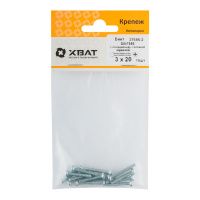 FI017895 Винт с полуцилиндрич. головкой с полной резьбой оцинков. DIN 7985 3х20 15 шт.(фасовка)