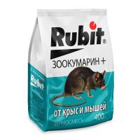 01Ро5707 Средство от крыс и мышей зерновая смесь ЗООКУМАРИН+ 400г (25) Рубит