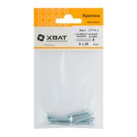 FI017944 Винт с потайной головкой с полной резьбой оцинкованный DIN 965 5х25 6 шт.(фасовка)