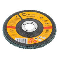 07FI9110 Круг лепестковый торцевой циркониевый Cutop Profi Plus (80 лепестков) 125 х 22,2 мм, Р60 (CUTOP)