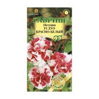 Га010244 Петуния Дуо красно-белый F1 махр. 10 шт. гранул. проб. серия Элитная клумба