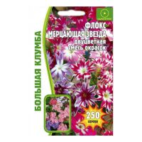 02Гр3046 Флокс Мерцающая Звезда, двуцветная смесь 100 шт. NDS