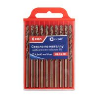 07FI6998 Сверло по металлу Cutop Profi с кобальтом 5%, 4,5 x 80 мм (10 шт)