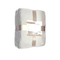 798 Плед флисовый  с плетением Ананас, 100 % пэ, в инд. ПВХ упаковке, размер 220х240 см (Вид 85)