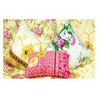 208-1 Подушка холофитекс 50х70, чехол - микрофибра, 0,6 кг (1) (15)