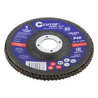 07FI9106 Круг лепестковый торцевой Cutop Profi (80 лепестков) 125 х 22,2 мм, Р40