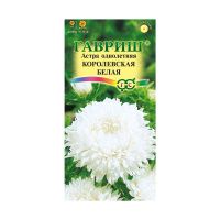 Га019911 Астра Королевская белая, однолетняя (пионовидная) 0,3 г