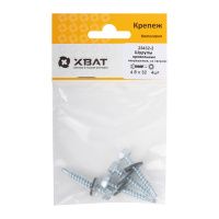 FI017755 Шурупы кровельные некрашеные, со сверлом 4.8 х 32 ( фасовка 4 шт.)