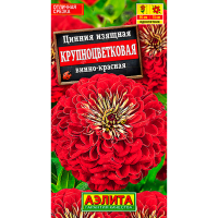 Цинния изящная крупноцветковая винно-красная 0,3г Аэлита
