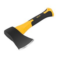 07FI9096 Топор туриста укороченный, кованая сталь, усиленная фиберглассовая ручка 450 гр.