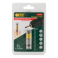 07FI7023 Биты кованые, сталь S2, односторонние  50 мм PH2, Профи 2 шт., блистер