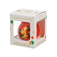 05031385 Елочный шар Магия свечей, 8 см, стекло