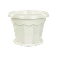 04Го1853 Горшок для цветов с поддоном Гармония 2,5 л (белый)