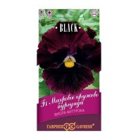 Га014524 Виола Махровое кружево бургунди F1 Виттрока (Анютины глазки) 4 шт. серия Блэк