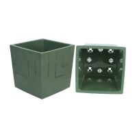 КВ25-32 КВАДРО  НЕФРИТ пласт.горш.  с вкладкой, д.25 н.25   13л. (3)