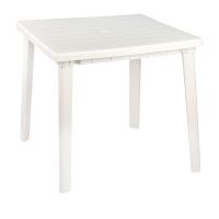 02048467 Стол квадратный (800х800х740)(белый)