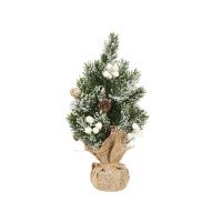 05021344 Елка новогодняя настольная, 34 см, ель, зеленая, хвоя литая