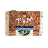 Соляной брикет с Алтайскими травами Можжевельник вес 1,35 кг