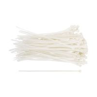 07FI7053 Хомуты нейлоновые для проводов, белые 100 шт.,  2,5х100 мм