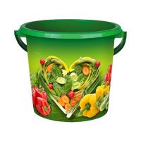 ГоВМ8312 Ведро пластиковое 5л. Зелёная грядка (Арт. ВР-5963)