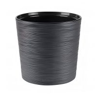 ГоВМ3731 Кашпо La Decoro (7,5л) Цв. Антрацит (Арт. КШ-0689)(1х8)