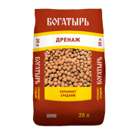 Керамзит средний Богатырь дренаж 20 л