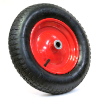 Колесо (с камерой) втулка D12 мм диам. 16х4,00-8 для строительной одноколесной тачки