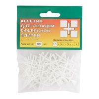 07FI6864 Крестики для кафеля 1,5 мм, 100 шт.