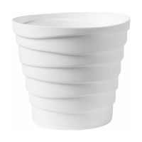 ГоВМ3882 Кашпо Бархан (0,9л) Цв. Белый (Арт. КШ-4330)(1х30)