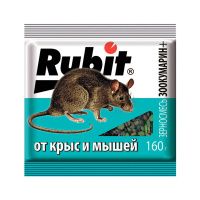 01Ро5705 Средство от крыс и мышей зерновая смесь ЗООКУМАРИН+ 160г (30) Рубит