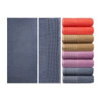 1484 Полотенце гладкокрашеное жаккардовое  махровое, 100% хлопок рис. Рубчик J-110, , размер 70 х 140 см,