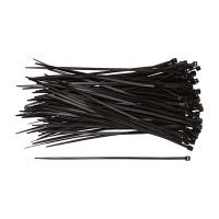 07FI7047 Хомуты нейлоновые для проводов, черные 100 шт.,  2,5х100 мм
