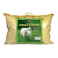 282 Подушка Овечка, наполнитель холофитекс в чехле из тика, на молнии, с кантом, 68х68 см