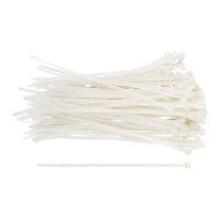 07FI7055 Хомуты нейлоновые для проводов, белые 100 шт.,  3,6х200 мм