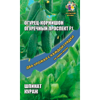 Огурец Огуречный проспект F1 + Шпинат Кураж