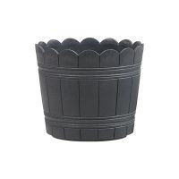 24201LP-04 Кашпо для домашних и уличных растений 7,6 л.графит