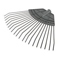 07FI6729 Грабли веерные пластинчатые (пластмассовая основа),20 зубьев, 310х450 мм, без черенка