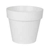 ПР25-10 Протея 6 л, Белый пласт. горш. с вкладкой d23,5 h22.5 (7)