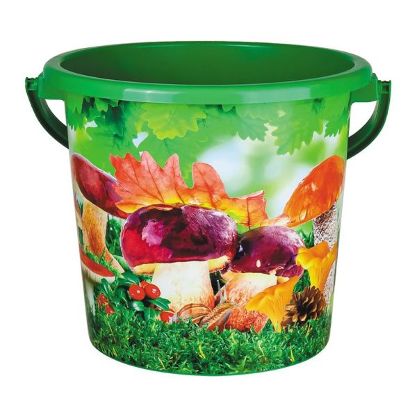ГоВМ8318 Ведро пластиковое 10л. Грибы (Арт. ВР-7801) НС