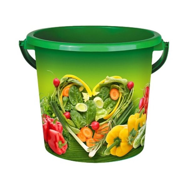ГоВМ8312 Ведро пластиковое 5л. Зелёная грядка (Арт. ВР-5963)